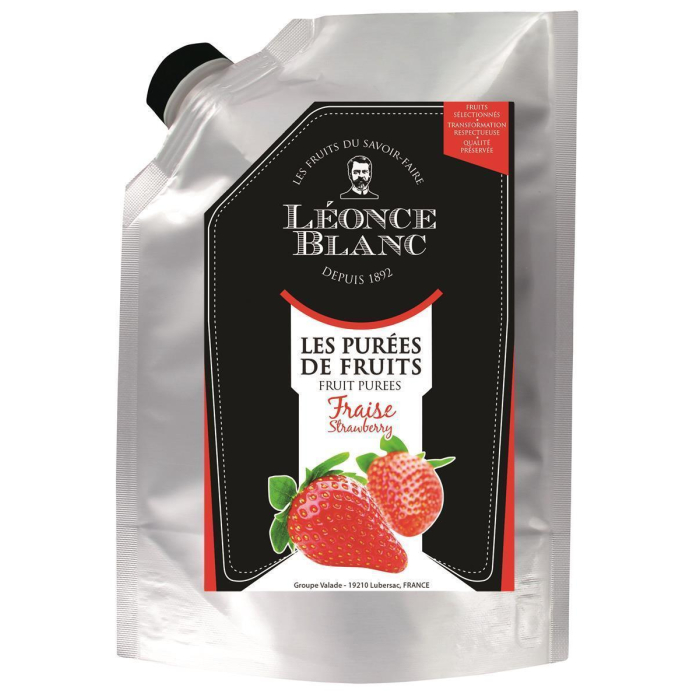 Leonce Blanc Erdbeeren-Püree 1x 1kg Erdbeere-Frucht-Püree